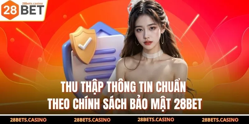 Chính Sách Bảo Mật 28BET - Cập Nhật Điều Khoản An Toàn 3 Thu thập thông tin chuẩn theo chính sách bảo mật 28BET